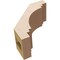 Ekena Millwork 3-inch W x 6-inch D x 6-inch H Pescadero Rough Cedar Woodgrain TimberThane Knee Brace, Primed BRCUR03X06X06PECRCPR - alternate 3